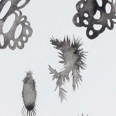 Sin título. Acuarela sobre papel. 34 x 24 cm. 2015<br>
Untitled. Watercolor on paper. 13.3 x 9.4 in. 2015
