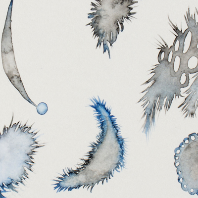 Sin título. Acuarela sobre papel. 24 x 34 cm. 2015<br>
Untitled. Watercolor on paper. 9.4 x 13.3 in. 2015
