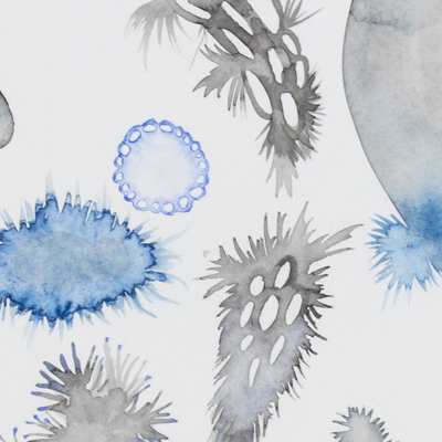 Sin título. Acuarela sobre papel. 24 x 34 cm. 2015<br>
Untitled. Watercolor on paper. 9.4 x 13.3 in. 2015
