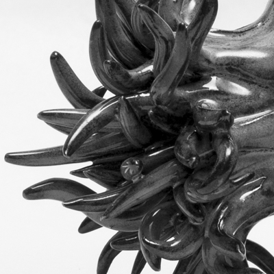 Sin título. Gres esmaltado. 11 x 12,5  x 17,5 cm. 2014<br>
Untitled. Glazed stoneware. 4.3 x 4.9 x 6.8 in. 2014
