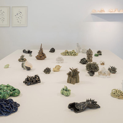 Vista de la exposición La forma parlante, MACSUR Museo de Arte Contemporáneo del Sur, 2017 - 2018<br>
View of La forma parlante Show, MACSUR Museum of Contemporary Art of the South, 2017 - 2018

