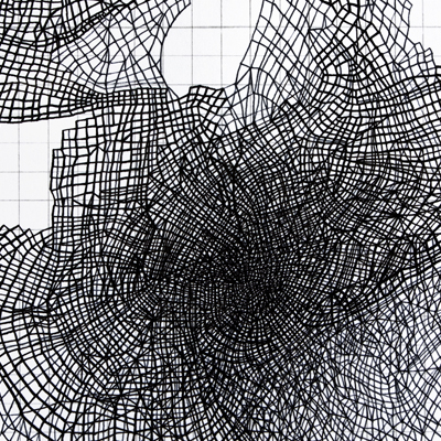 Sin título. Tinta y lápiz sobre papel. 24 x 34 cm. 2007<br>
Untitled. Ink and pencil on paper. 9.4  x 13.3 in. 2007
