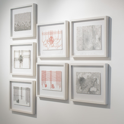 Vista de la exposición Femenino plural, RO Galería de Arte. 2009<br>
View of Femenino plural Show. RO Art Gallery. 2009
